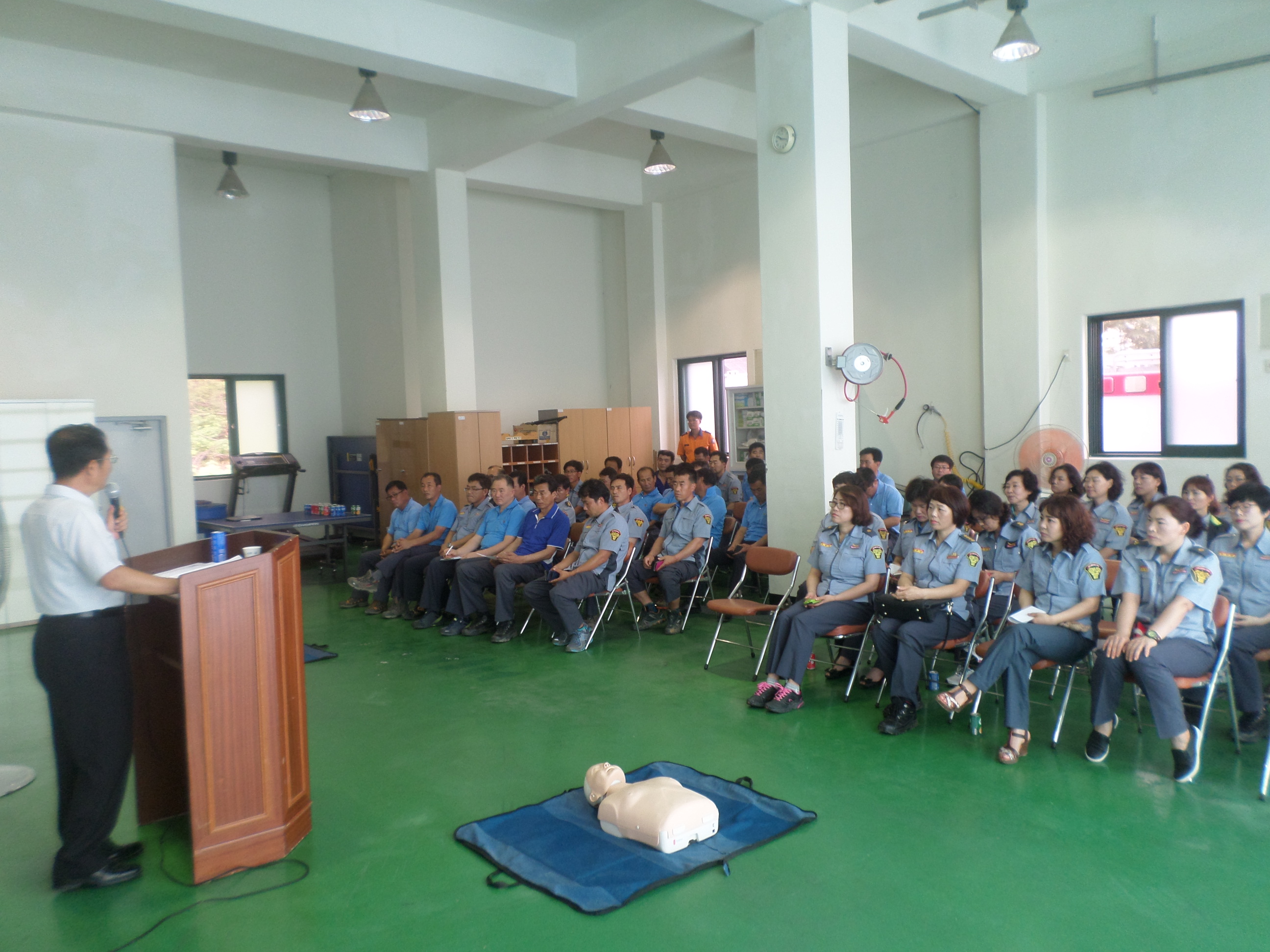 고아(남,여)의용소방대 정기교육훈련 및 산불예방캠페인